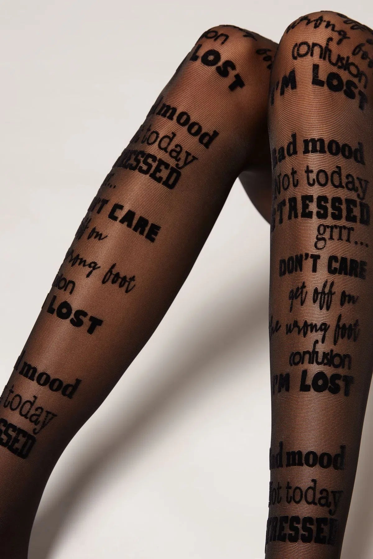 Medias "Bad Mood" Negras