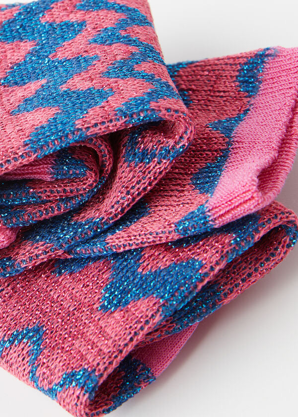 Calcetas con Glitter y Ondas