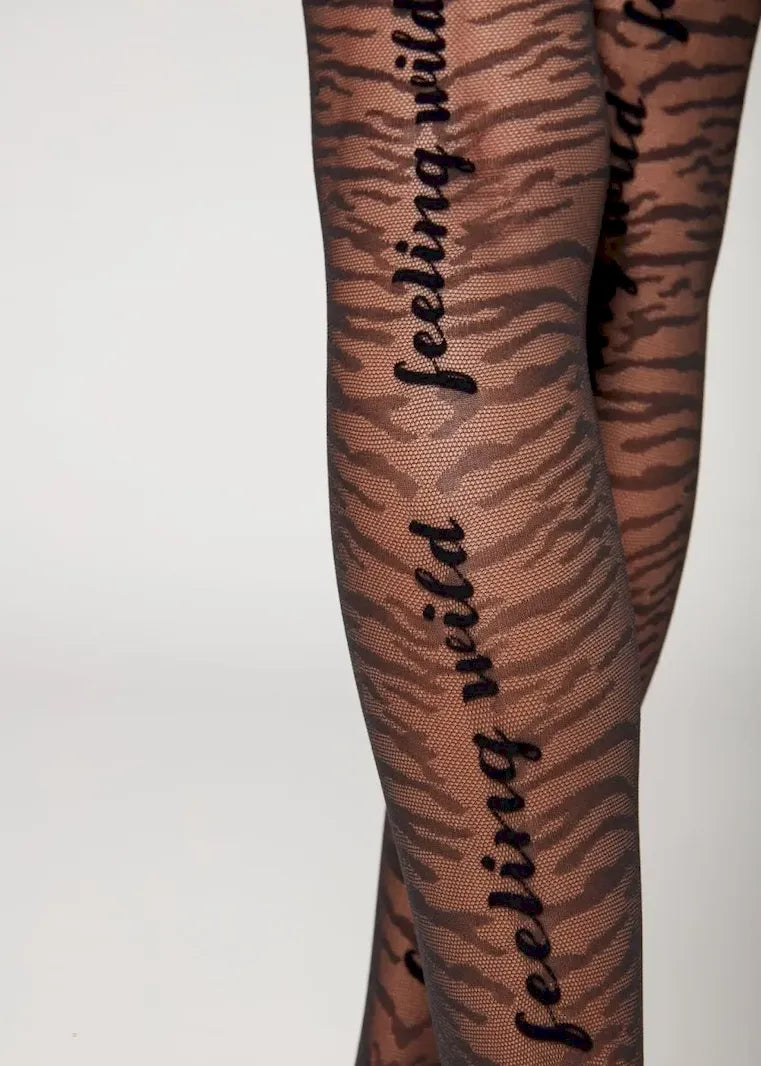 Medias Calzedonia Flocked Tiger