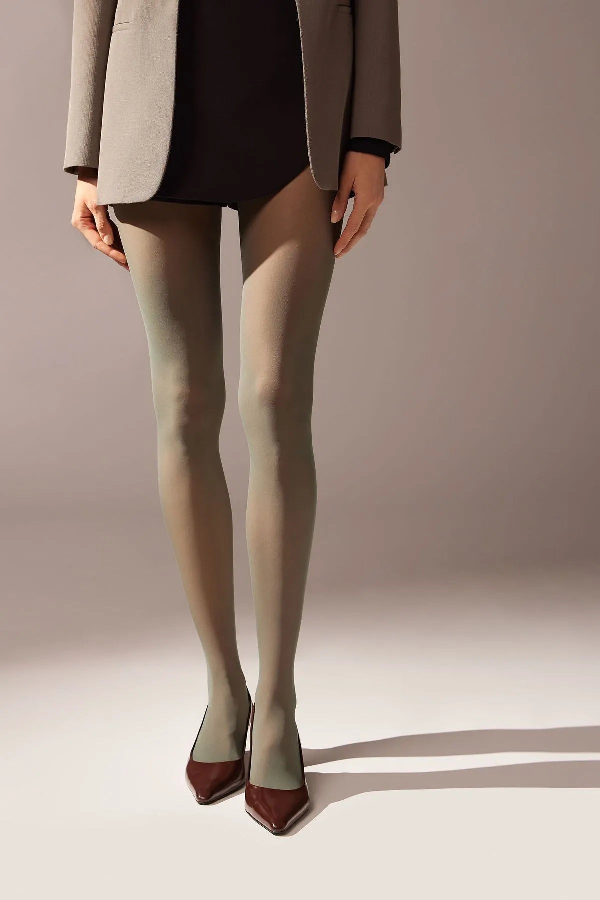 Medias Verde Oliva Semi Opaque 30