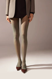 Medias Verde Oliva Semi Opaque 30